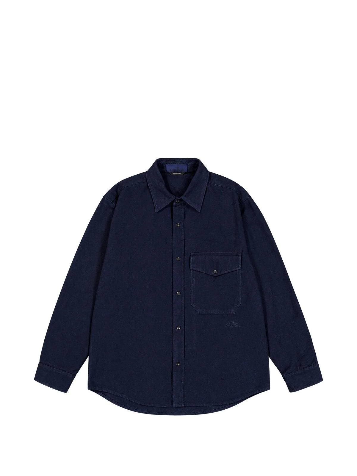 Logo-Embroidered Chest-Pocket Shirt Jacket