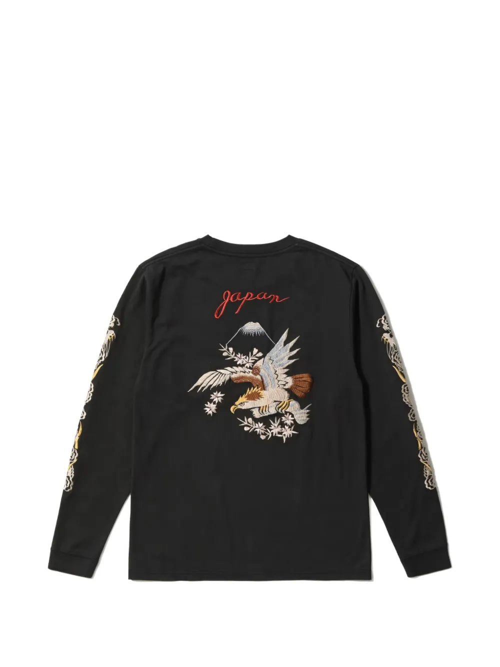 Eagle embroidered long-sleeve t-shirt