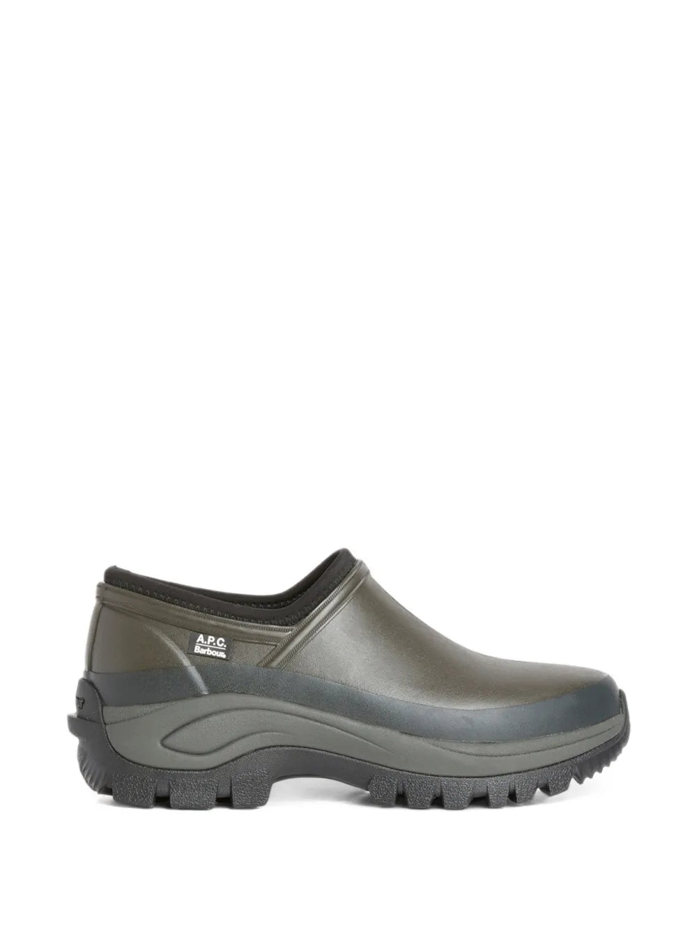 x A.P.C. logo-patch boots