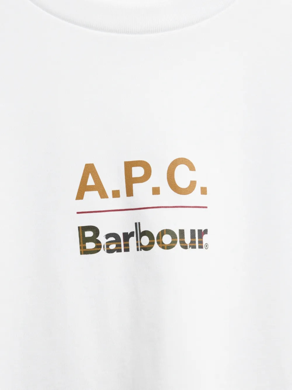 x A.P.C. logo-print cotton T-shirt
