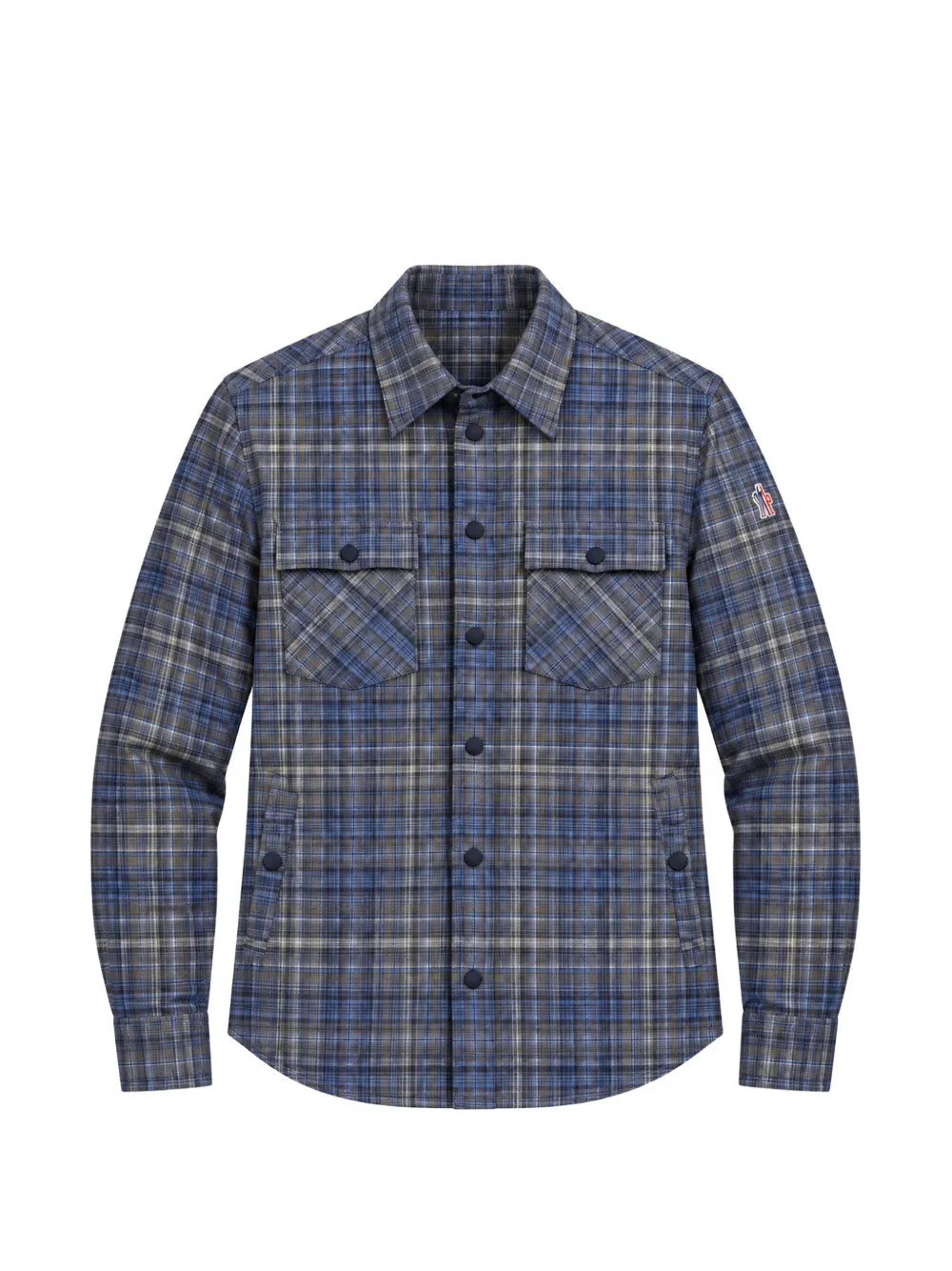 plaid-check cotton shirt