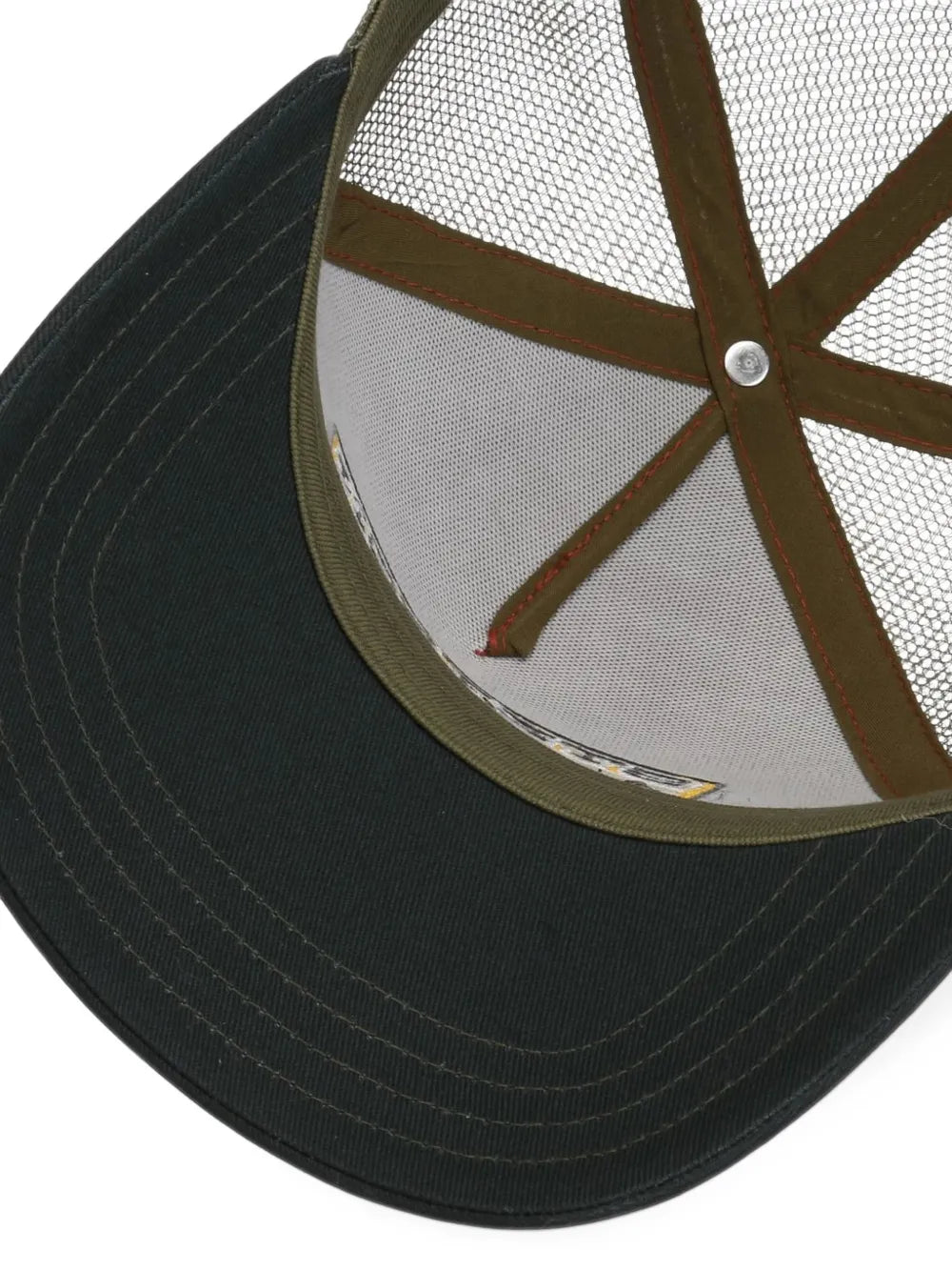 Wolf logo-patch mesh-panel cap