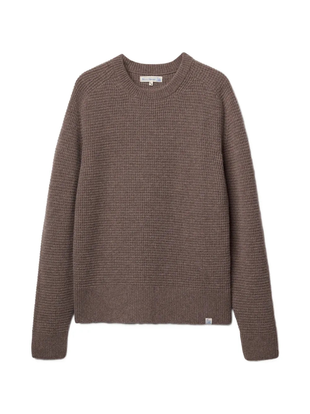 waffle-knit sweater