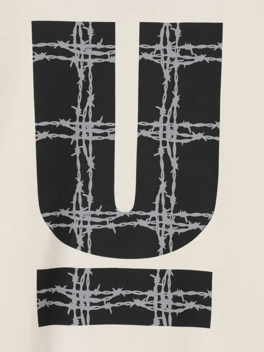 logo-print barbed-wire sweater