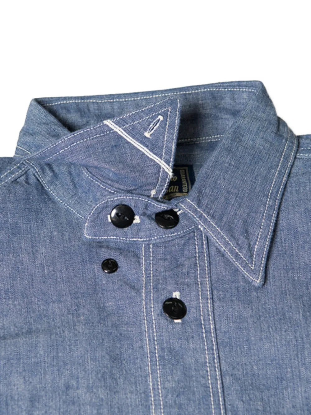 chambray long-sleeve shirt