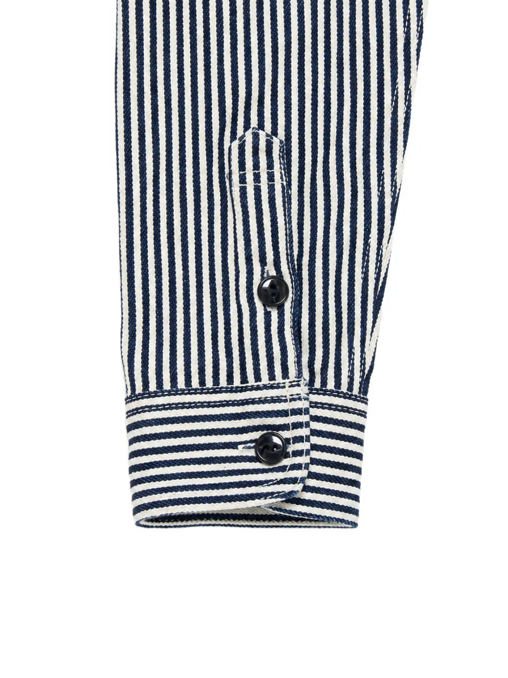 hickory-stripe work shirt