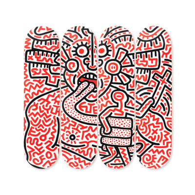 Keith Haring Man and Medusa Set