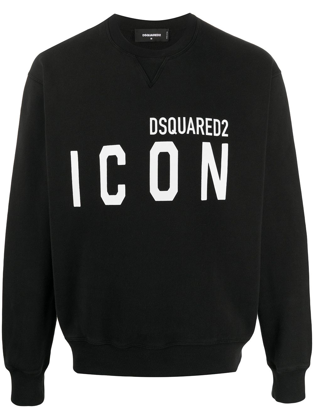 Icon-Print Crew Neck Sweatshirt