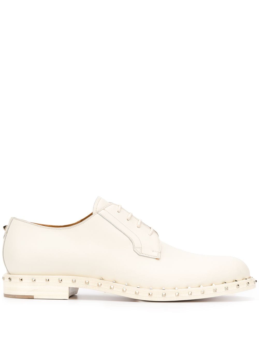 Rockstud Leather Derby Shoes