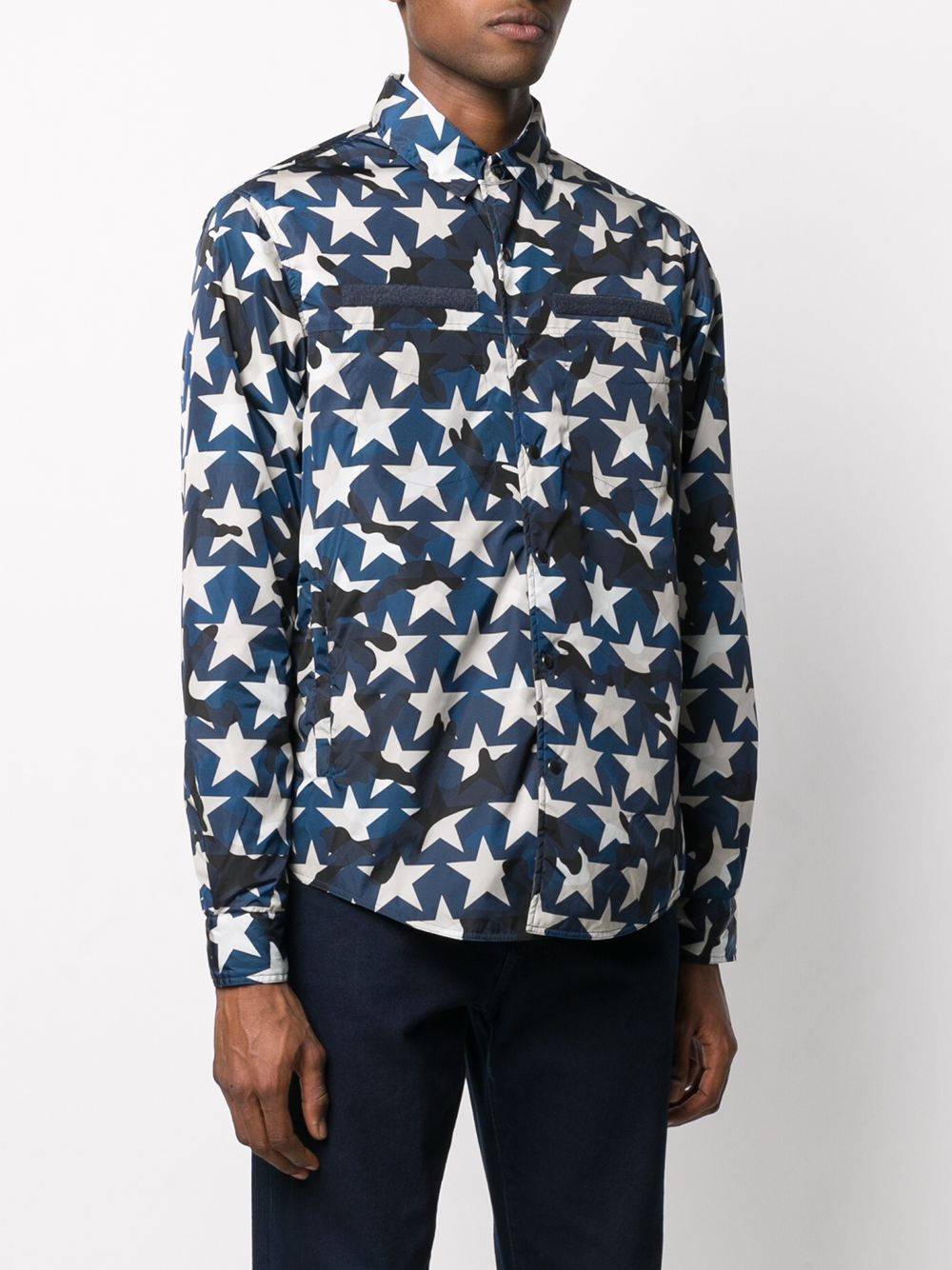 Camouflage Star-Print Jacket