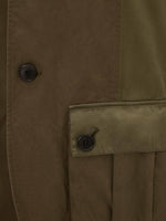Tie-Pockets Panelled Jacket
