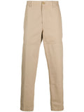 Beige Cotton Chino Trousers