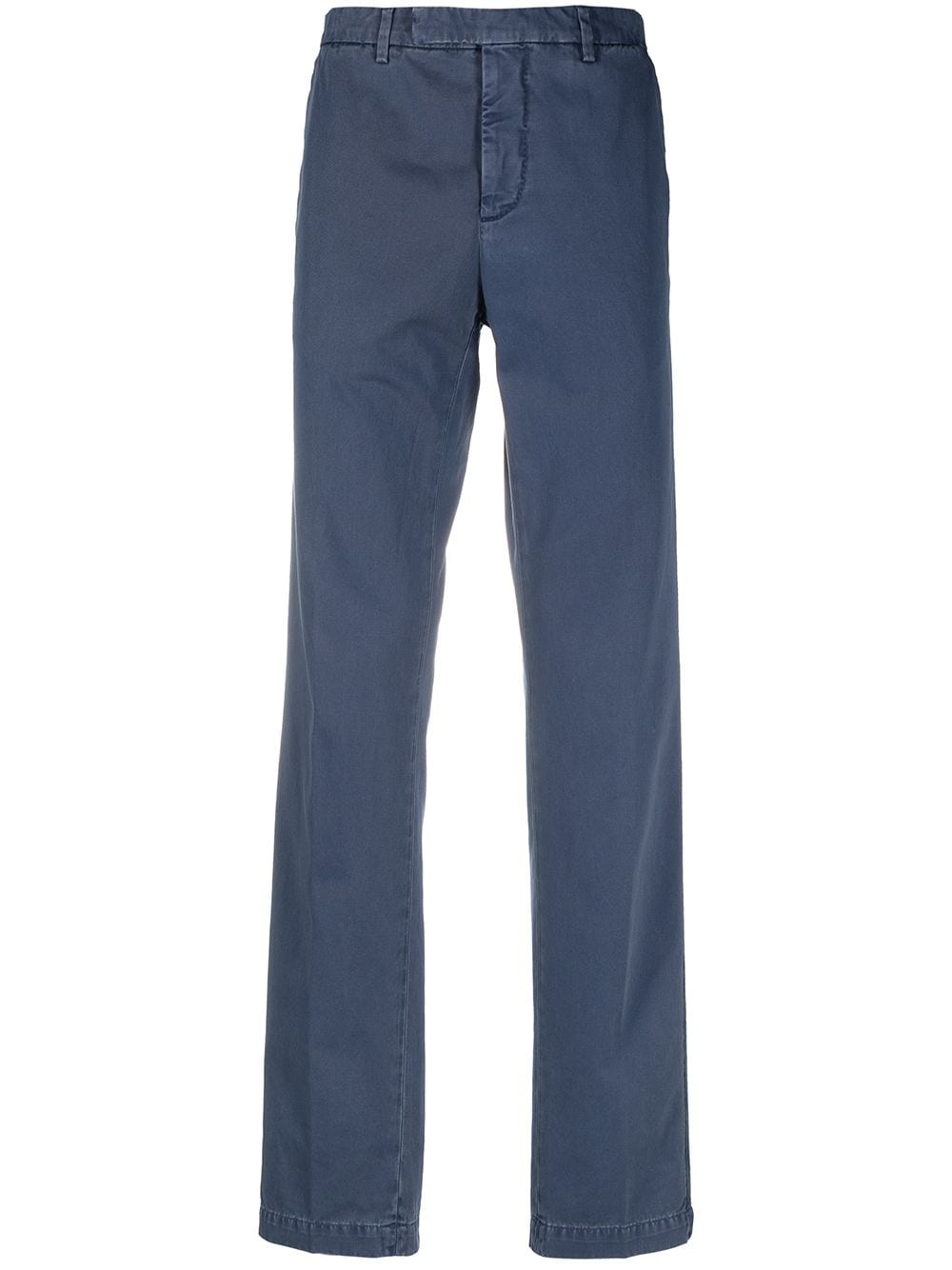 Mid-Rise Straight-Leg Trousers