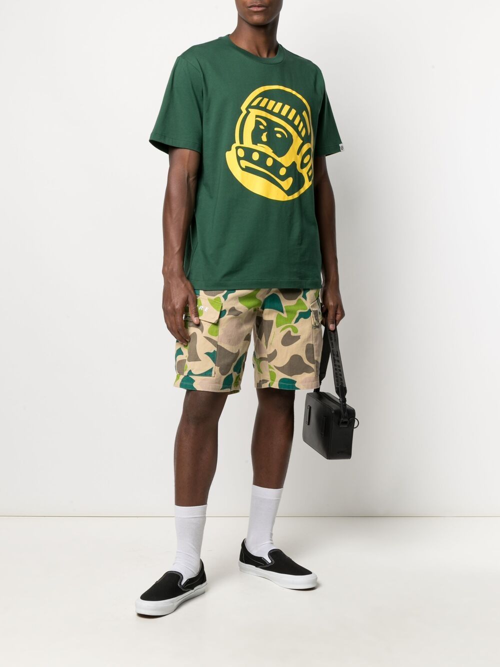 Camouflage-Print Cargo Shorts