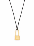 Small Padlock Necklace Gold  No Color