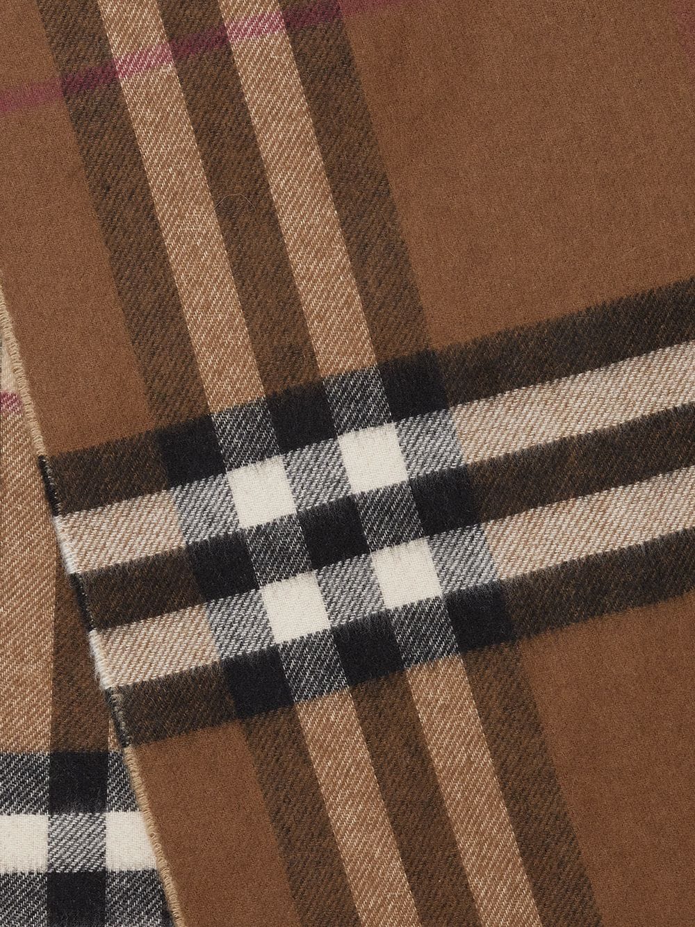 Two-Tone Checked Cashmere Scarf