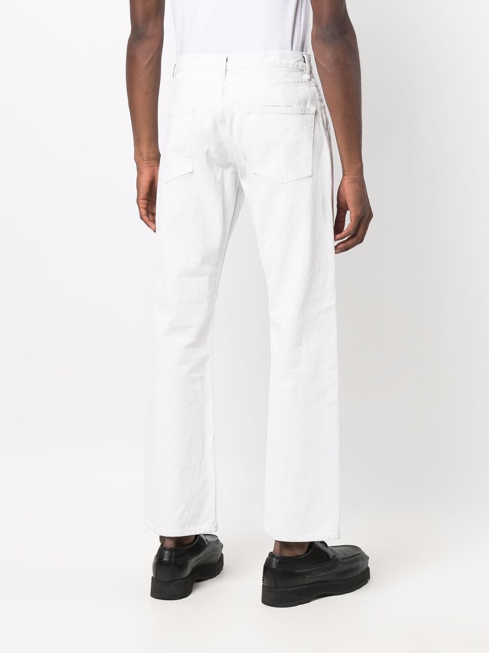 Mid-Rise Straight Jeans