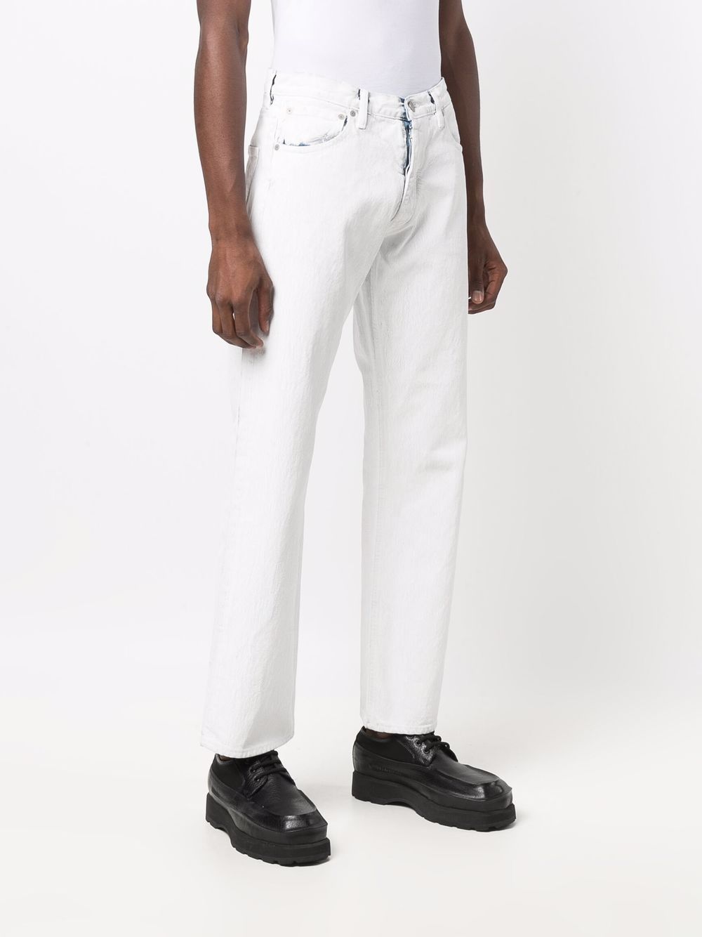 Mid-Rise Straight Jeans