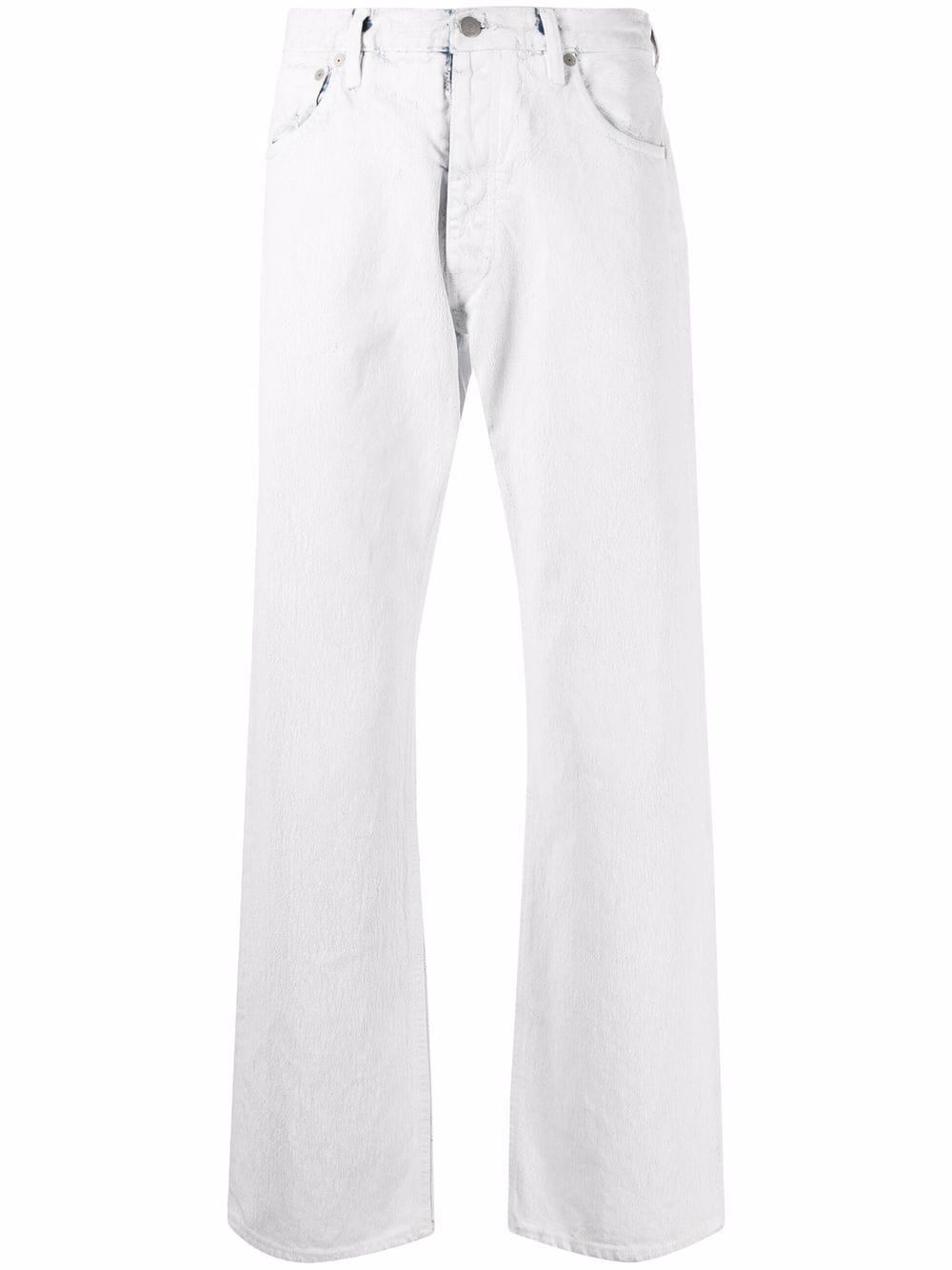 Mid-Rise Straight Jeans