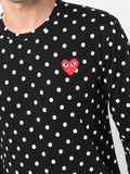 Polka Dot-Print Long-Sleeved T-Shirt