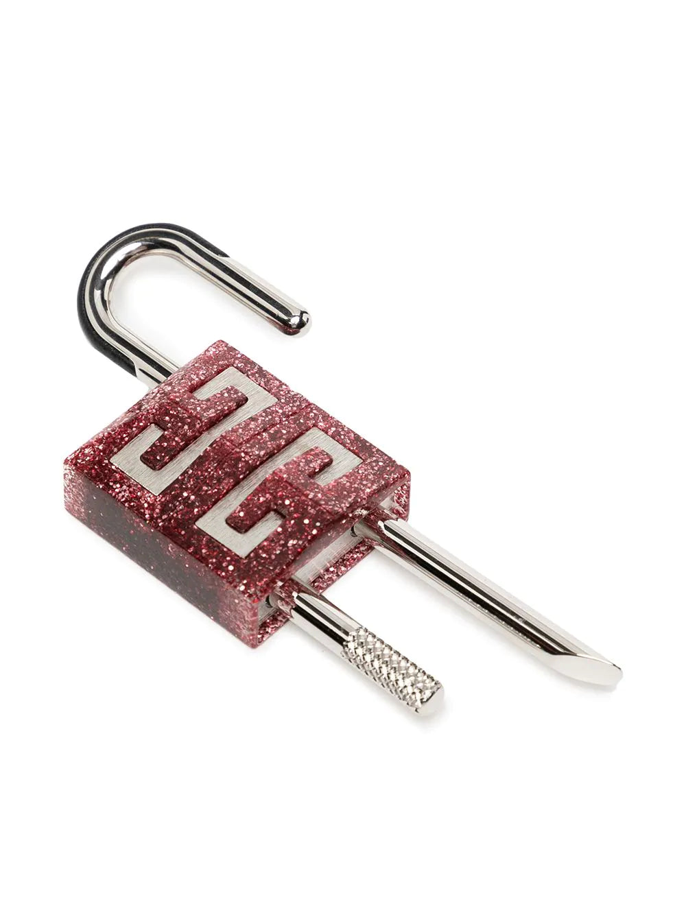 4G-Motif Glittered Padlock