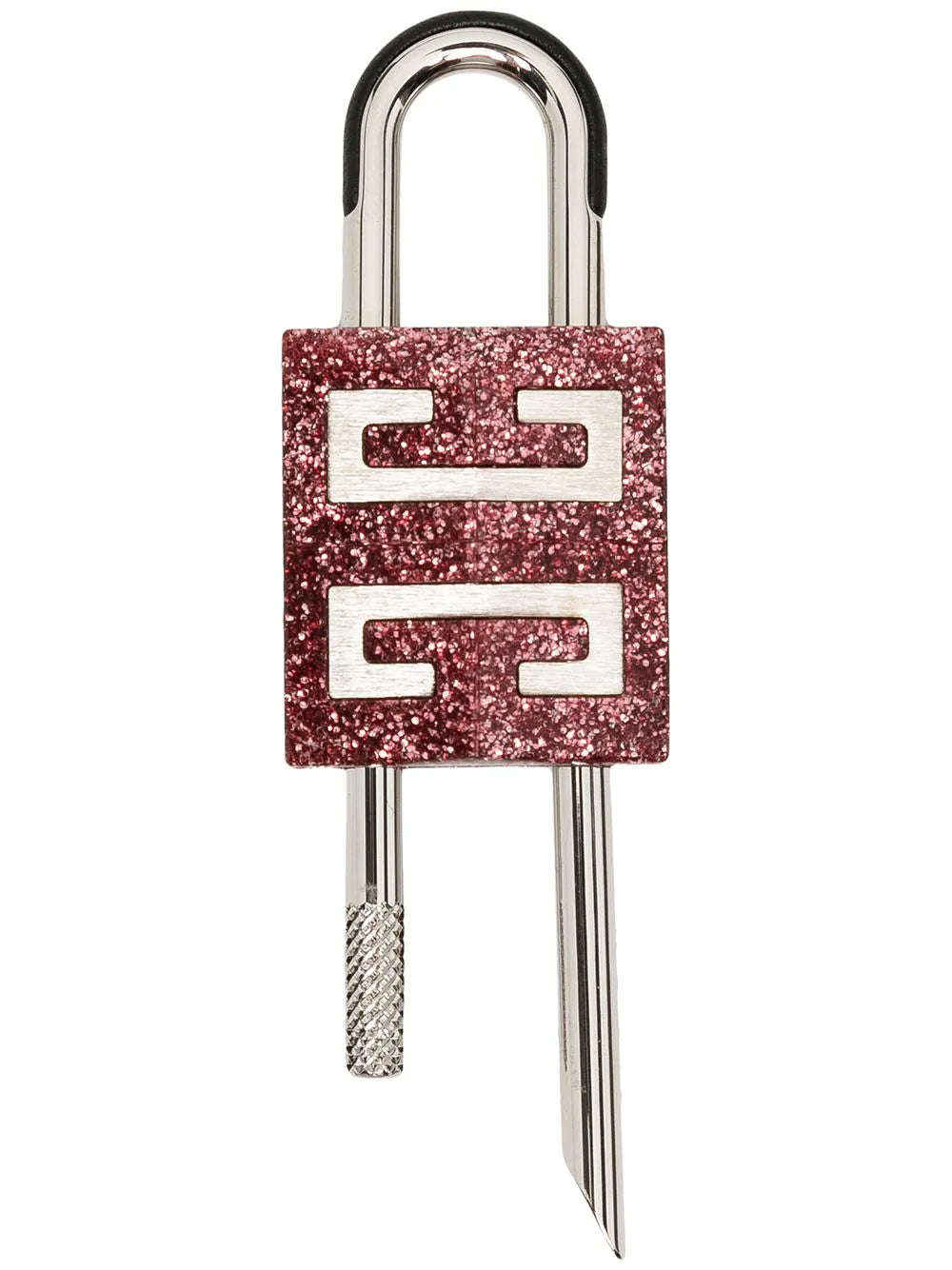 4G-Motif Glittered Padlock