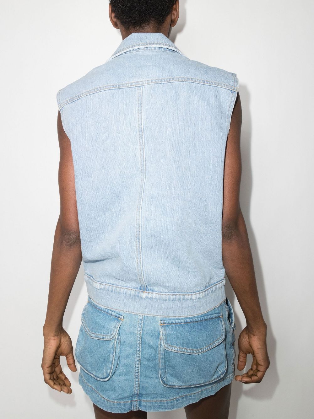 Sleeveless Denim Jacket