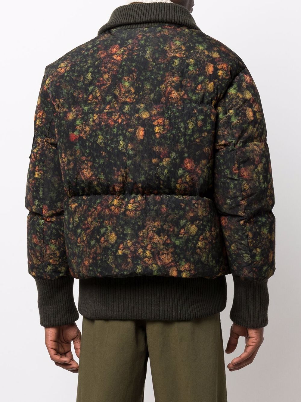 Floral-Print Padded Jacket