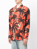 Palm Tree-Print Tencel Shirt