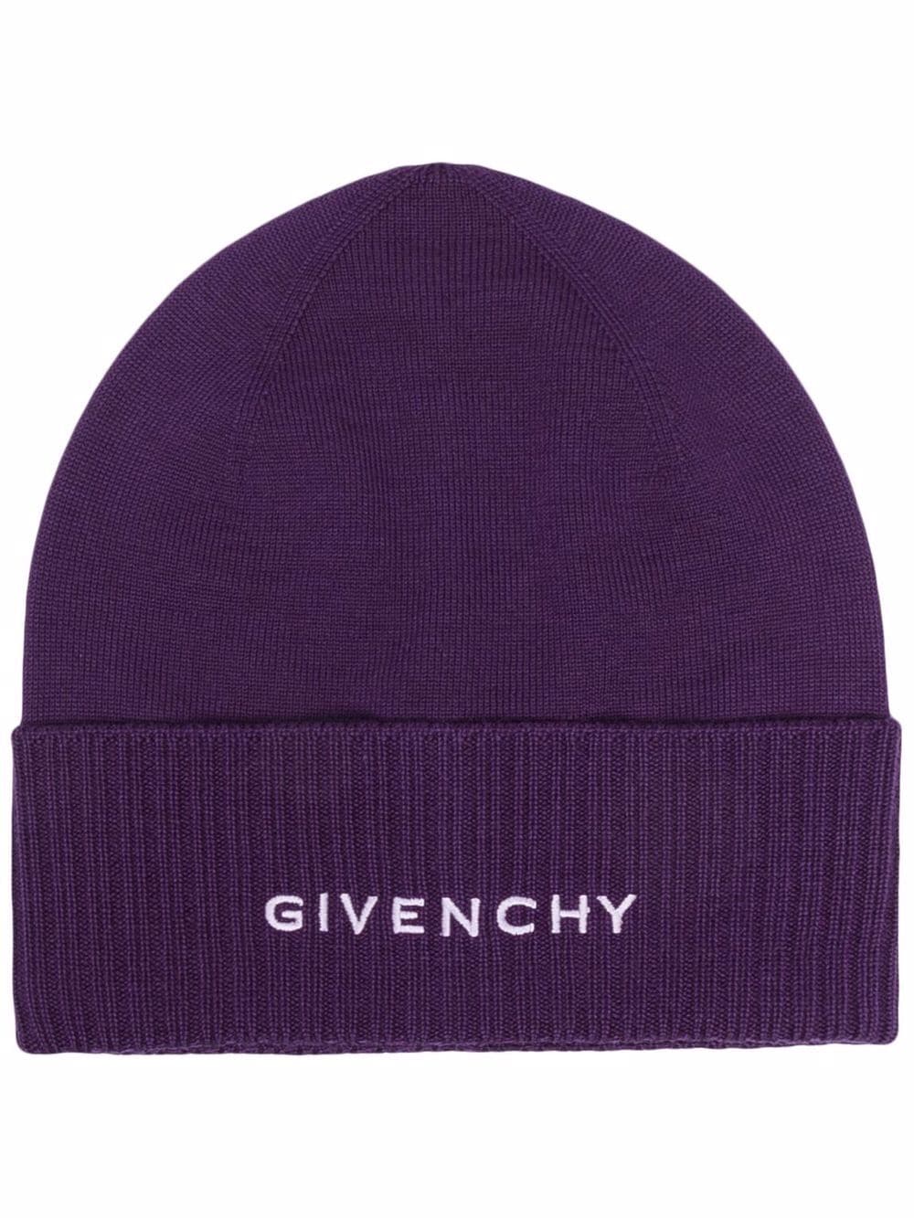 Embroidered-Logo Wool Beanie