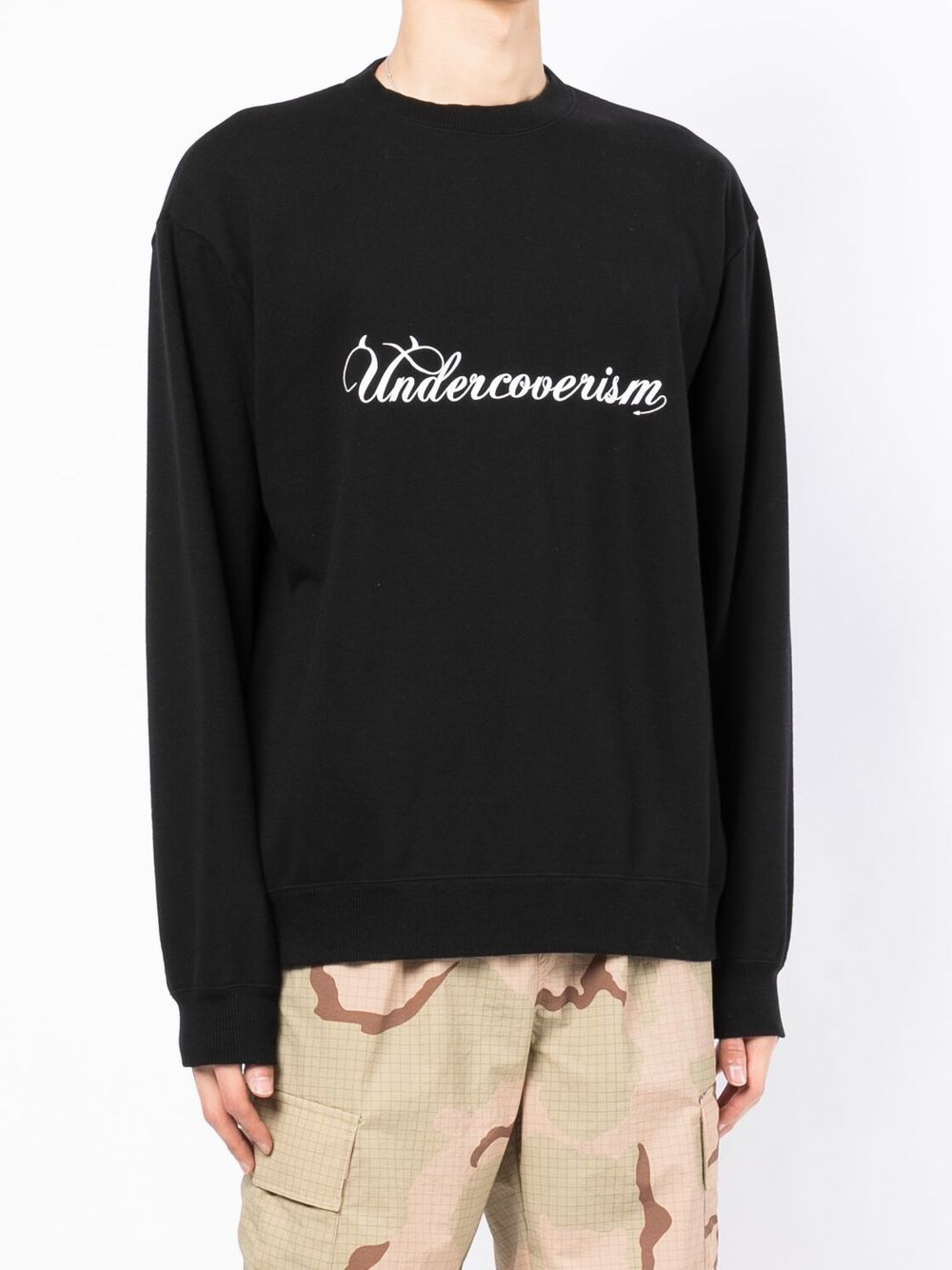 Logo-Print Cotton Sweater