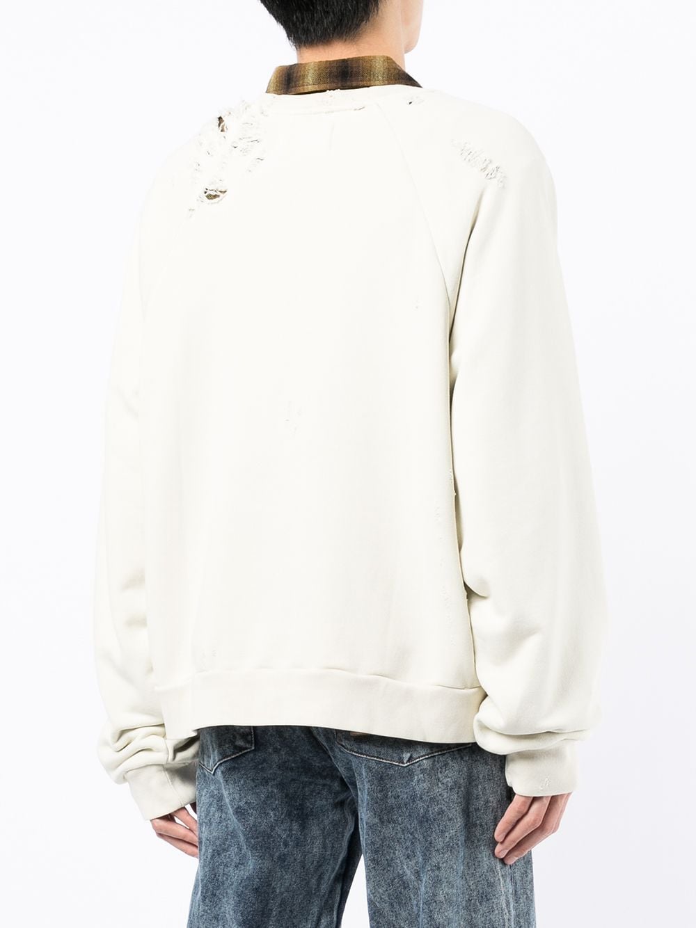 Distressed-Effect Sweatshirt