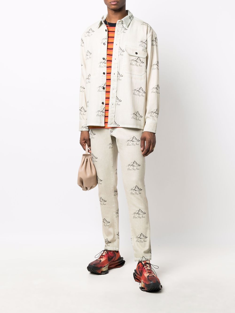 Logo Mountain-Print Jacket