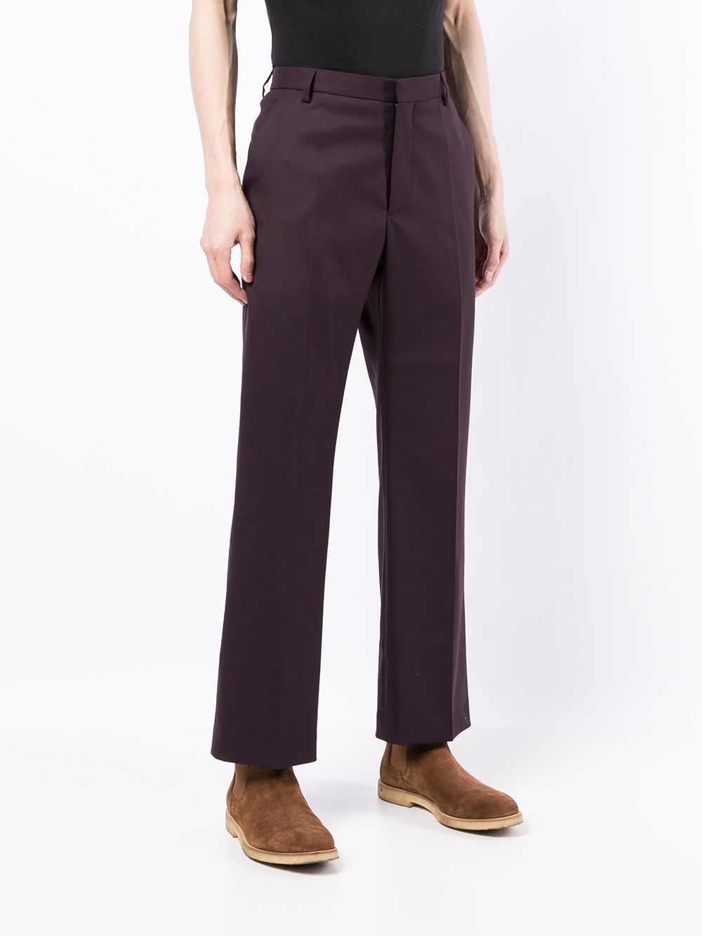 Jun Twill Straight-Leg Trousers