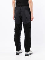 Panelled Buckled Straight-Leg Trousers