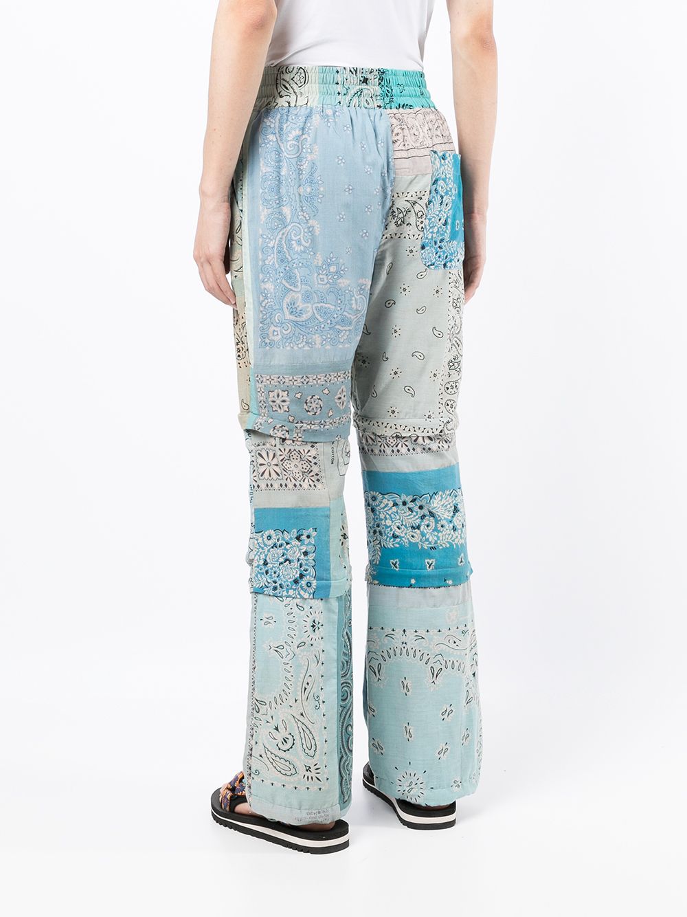 Bandana-Print Straight Trousers