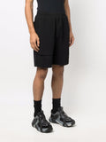 Asymmetric-Layered Woven Shorts