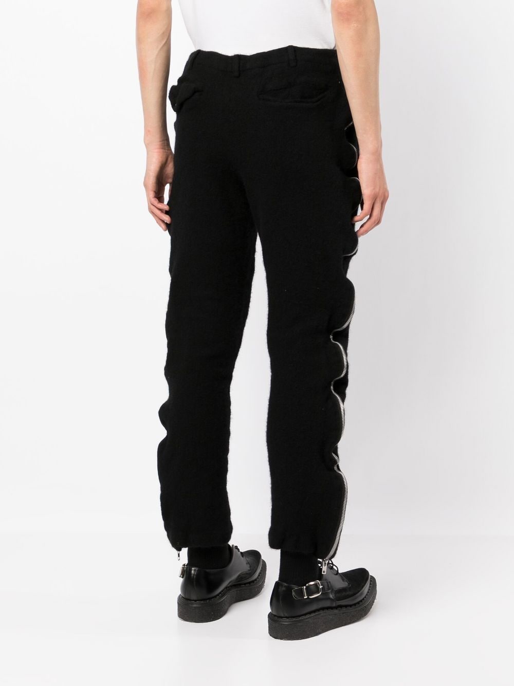 Zipper-Trim Trousers