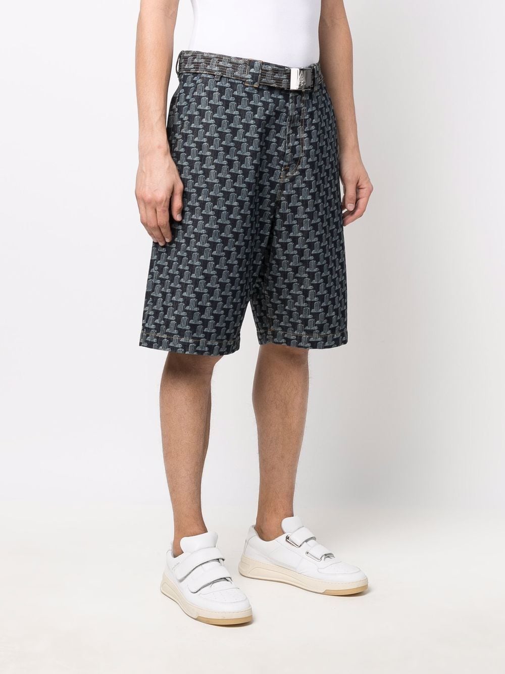 Geometric-Print Bermuda Shorts