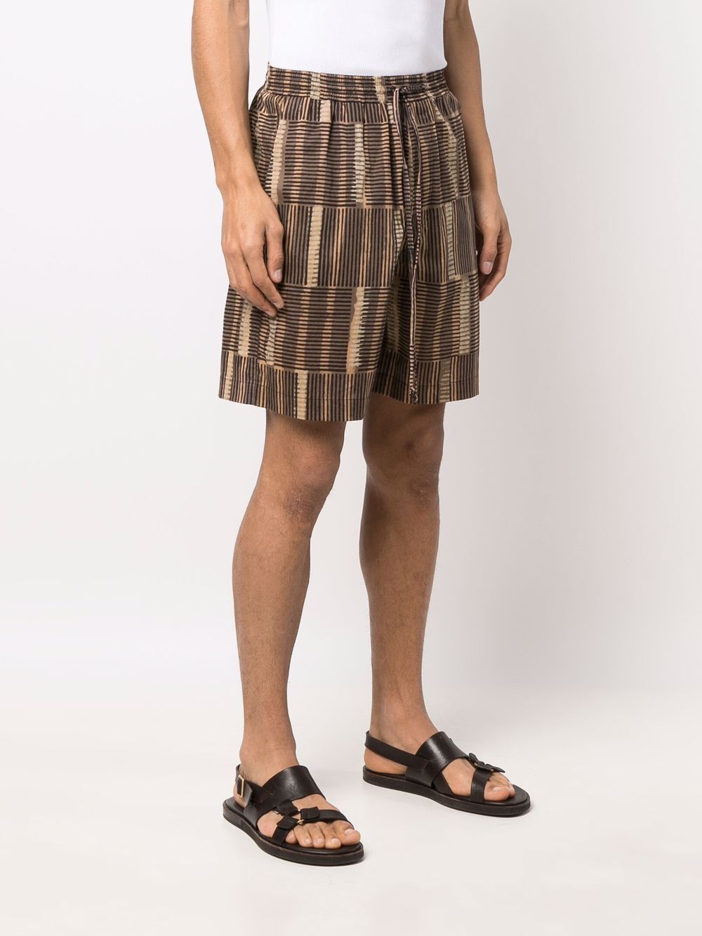 Striped Elasticated Shorts