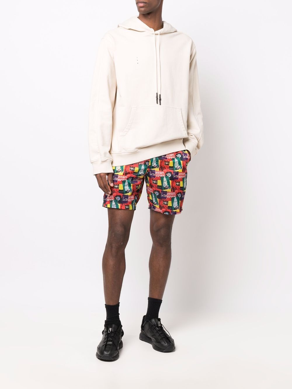 Photograph-Print Shorts