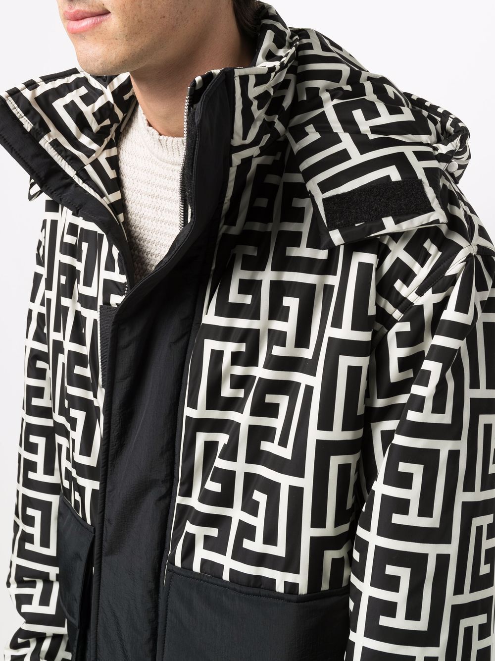 Logo-Print Padded Jacket