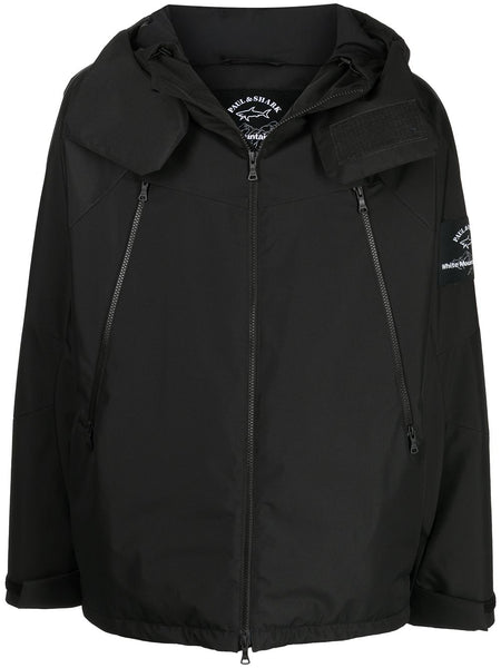 Logo-Patch Hooded Jacket