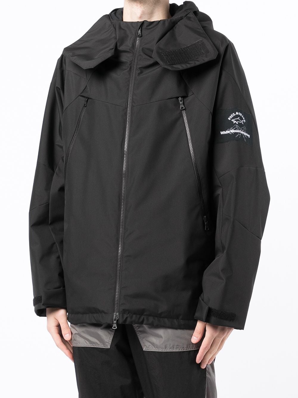 Logo-Patch Hooded Jacket