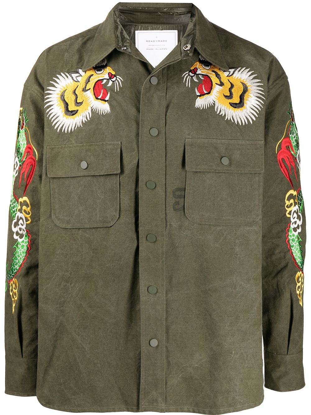 Embroidered Shirt Jacket