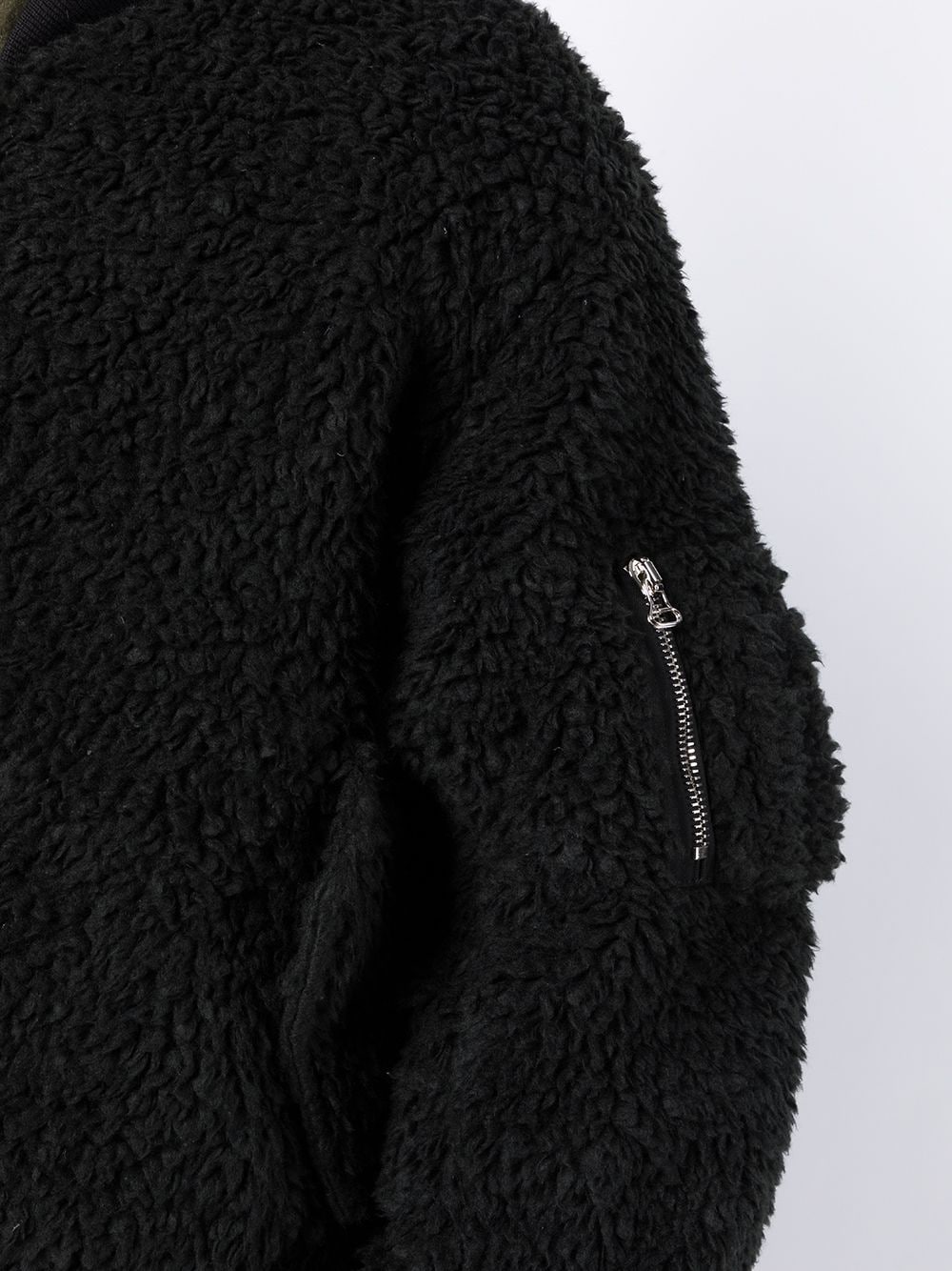 Zip-Detail Bomber Jacket