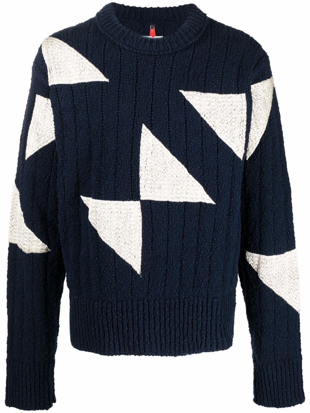 Geometric Crew-Neck Jumper