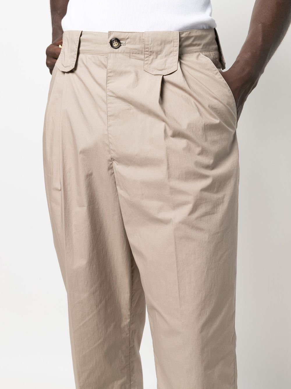 High-Rise Pleated Trousers