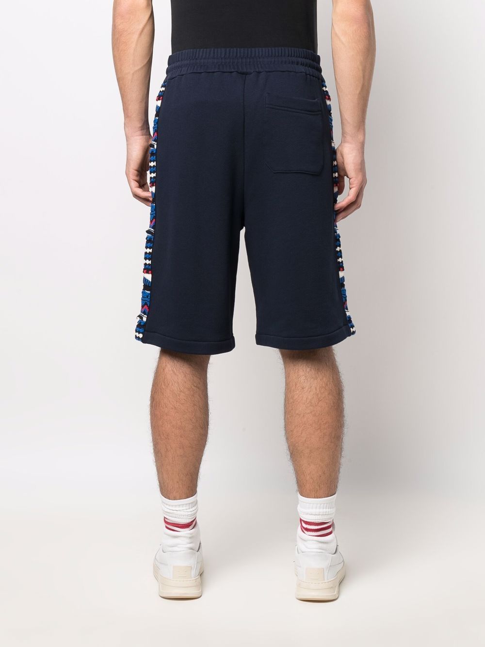 Patterned Jacquard Cotton Shorts