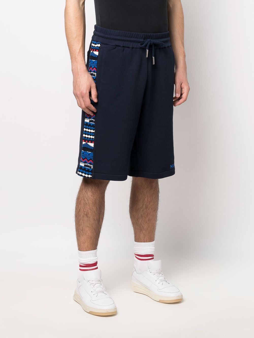 Patterned Jacquard Cotton Shorts